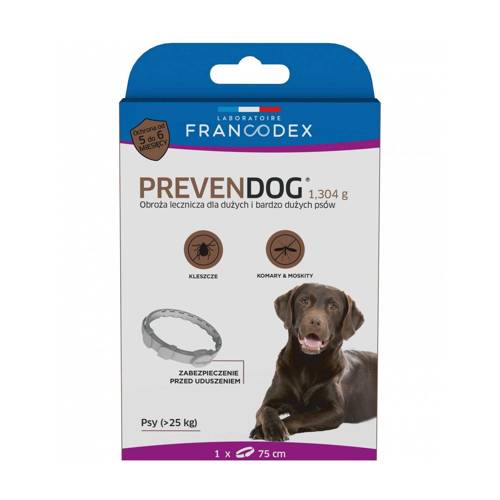 Francodex Obroża biobójcza PREVENDOG 70cm dla psa powyżej 25kg