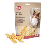 Warkocze ze skalpu wołowego, przysmak, dla psa, 12cm/200g