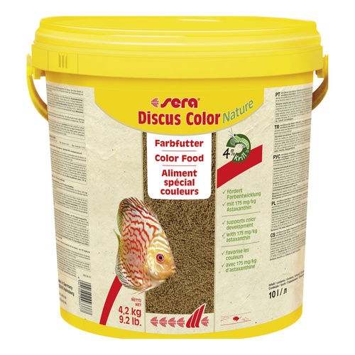 Sera sera Discus Color Nature 42 kg/10L granulat - pokarm dla pielęgnic