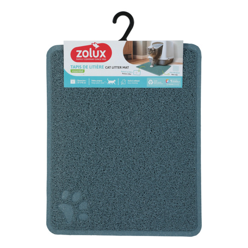 ZOLUX Wycieraczka pod kuwetę dla kota niebieska 37x45 cm