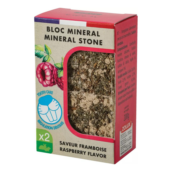 ZOLUX Kostki mineralne dla królika i gryzoni EDEN z maliną 2szt. x 100g