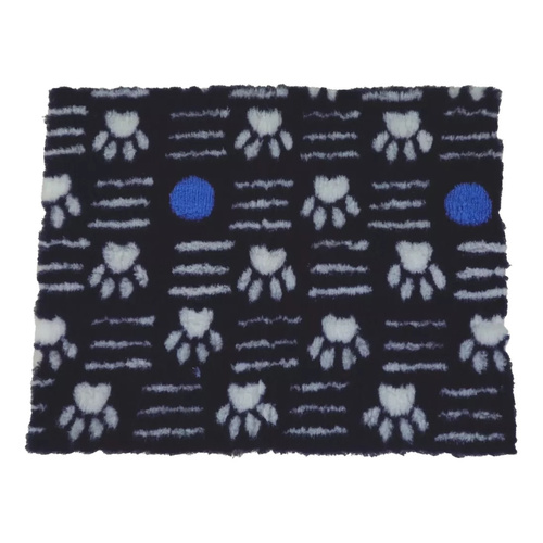 ZOLUX Posłanie izolujące dry bed z wzorem w łapki 75x95 kol. granatowy