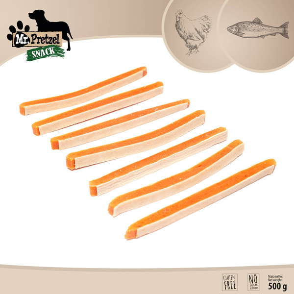 Mr. Pretzel Przysmaki dla psa kanapka z kurczakiem 500g