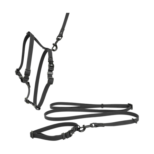 Barry King Obroża dla psa z wytrzymałej gumy, czarna, 16mm/30-47 cm