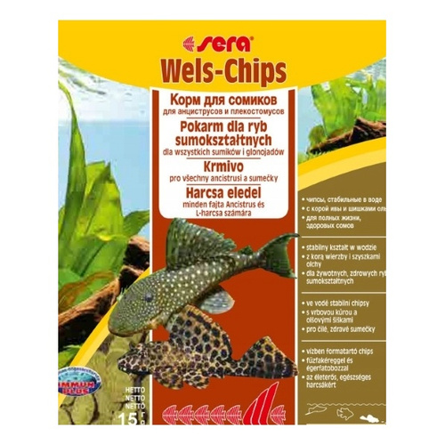 Sera Catfish Chips Nature - saszetka 15 g - pokarm dla bocji i ryb sumokształtnych