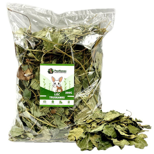 ProHerbs Liść truskawki przysmak dla gryzoni królika 300g