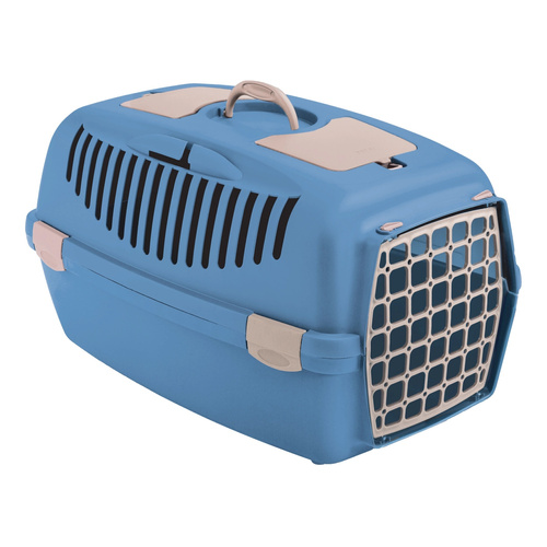 ZOLUX Transporter dla psa, kota GULLIVER 2 plastikowe drzwi kol. niebieski