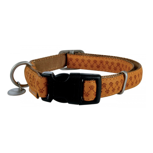 ZOLUX Obroża dla psa regulowana Mac Leather L 25mm - kol. żółty