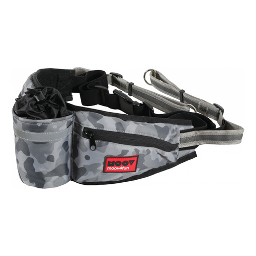 Zolux Pas regulowany do biegania z miejscem na bidon MOOV kol. szary