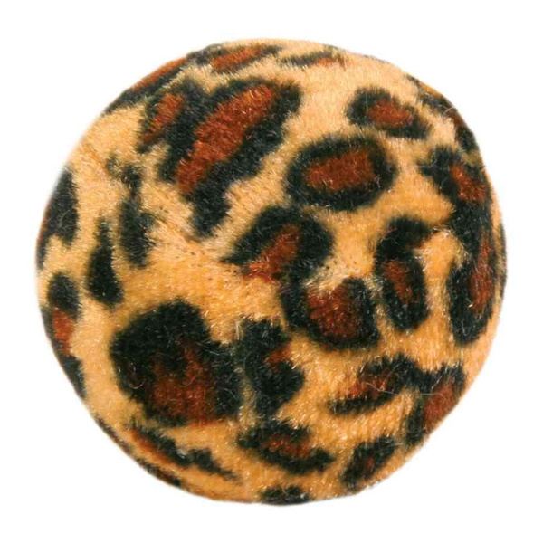 Trixie PIŁKI LEOPARD z dzwonkiem dla kota 4szt