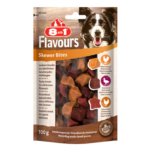 8in1 Przysmak dla psa mięsne kąski FLAVOURS i 100g