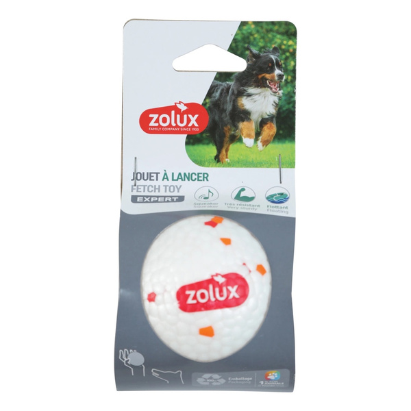 ZOLUX Wytrzymała piłka dla psa do aportowania z piszczałką ETPU 8 cm