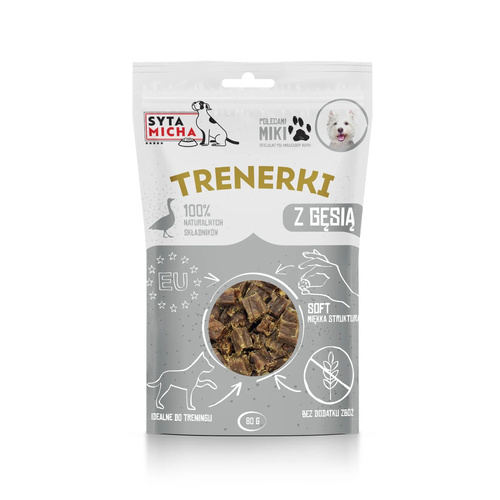 Trenerki z gęsią dla psa 80g