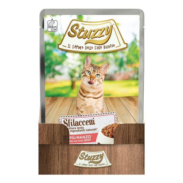 Stuzzy Sfilaccetti karma mokra dla kota wołowina 85 g