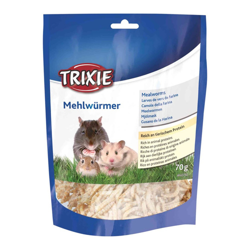 Trixie Mączniki  suszone dla gryzoni 70 g