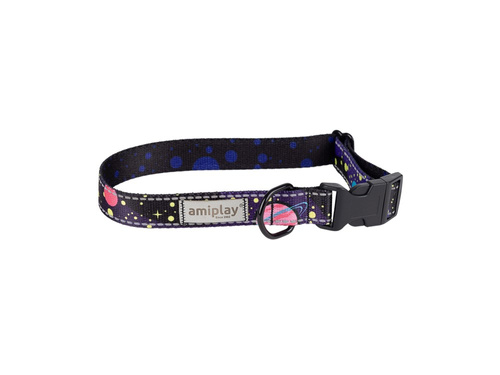 amiplay Obroża regulowana BeSpace XL 45-70x2,5cm Milkyway