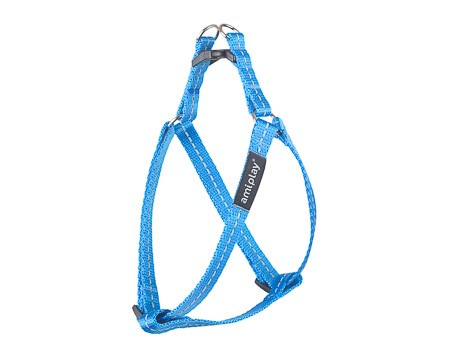 amiplay Szelki regulowane Reflective M 30-55 [c, d]x1,5cm Niebieski