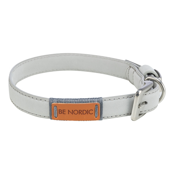 Trixie BE NORDIC Obroża Skórzana dla psa L-XL 55cm szary