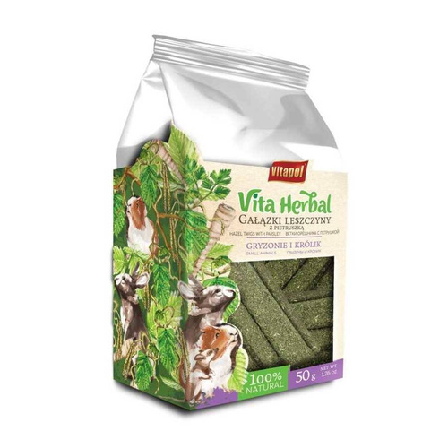 Vita Herbal gałązki leszczyny z pietruszką dla gryzoni królika 50g