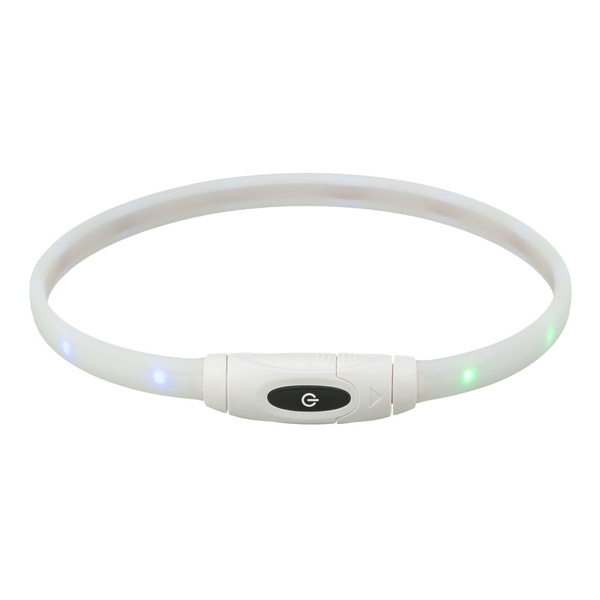 Trixie Obroża święcąca USB, dla psa, wielokolorowa, silikon, XS-XL: 65 cm/16 mm