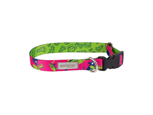 amiplay Obroża regulowana Amik XL 45-70x2,5cm PizzaDog