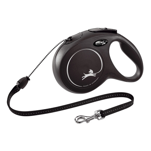 FLEXI Smycz automatyczna dla psa NEW CLASSIC linka M 8m czarna