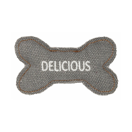 Barry King kość z mocnego materiału szara  10,5 x 6 cm