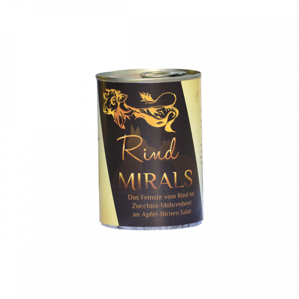 MIRALS Rind - delikatna wołowina w plastrach cukinii i marchewki na sałatce z jabłek i gruszek (400g)