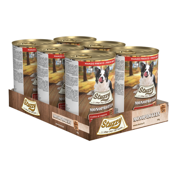 Stuzzy Monoprotein karma mokra dla psa świeża wołowina pasztet 400 g