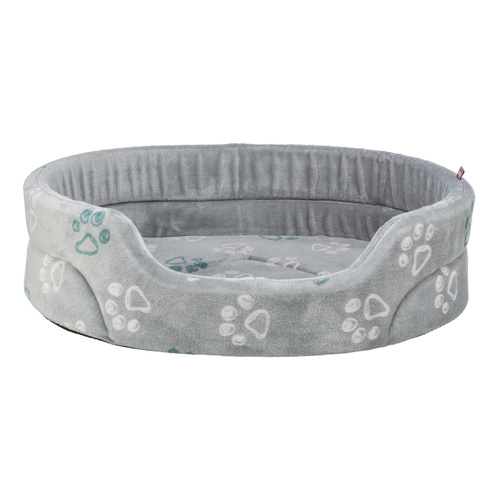 Trixie Jimmy Soft legowisko dla psa/kota miękki plusz owalne jasnoszare 75 x 65 cm