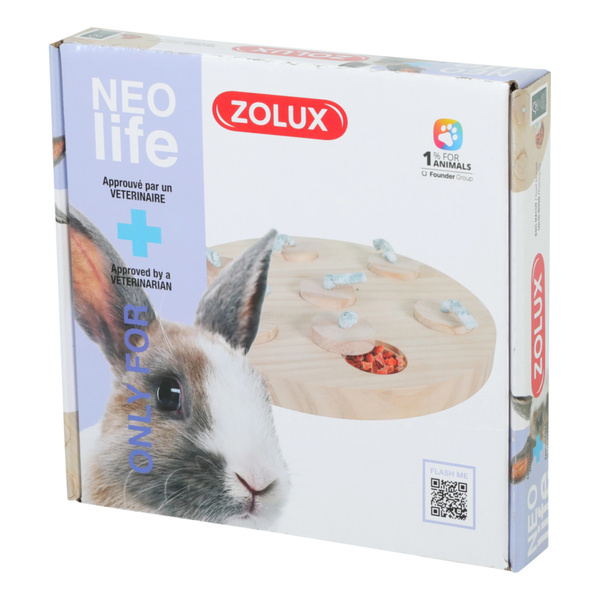 ZOLUX Drewniany talerz na przysmaki dla królika NEOLIFE