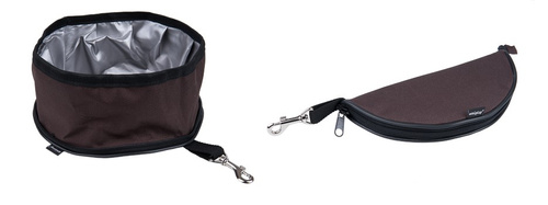 amiplay Miska podróżna Travel L/XL 23 [ø]x11cm Brązowy