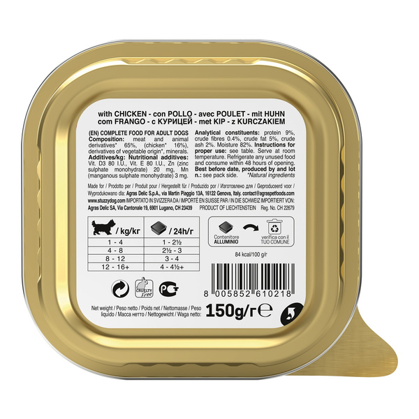 Stuzzy Pate karma mokra dla psa kurczak 150 g