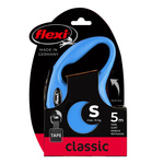 FLEXI Smycz automatyczna dla psa NEW CLASSIC taśma S 5m niebieska