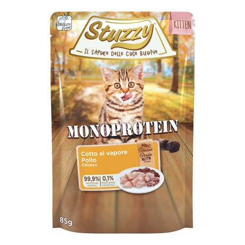 Stuzzy Monoprotein karma mokra dla kociąt świeży kurczak 85 g
