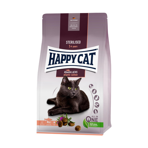 Happy Cat Sterilised sucha karma dla kotów po sterylizacji Łosoś 1,3kg