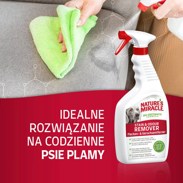 Natures Miracle REMOVER płyn do usuwania codziennych plam pies (melon)946ml