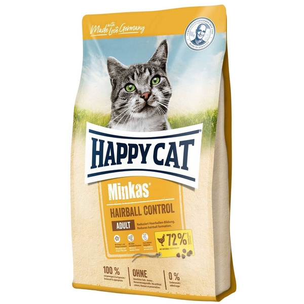 Happy Cat MINKAS Hairball Control Odkłaczacz drób 500g