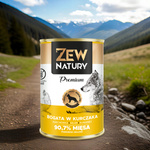 Mokra Karma Dla Psa Bogata w Kurczaka Puszka 400g Zew Natury PREMIUM