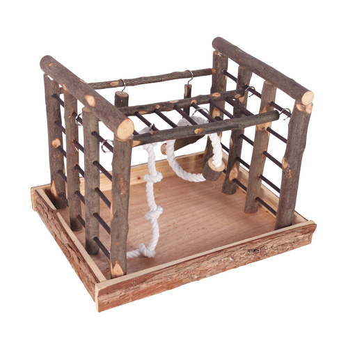 Panama Pet Zabawka, dla ptaków, drewniana, plac zabaw 36x29x25 cm