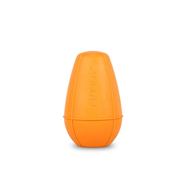 RUCAN CONIC Medium Orange - M, średnio twarda, pomarańczowa zabawka na przysmaki dla psa