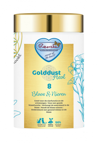RENSKE GOLDDUST HEAL 8 - układ moczowy i nerki - wsparcie pracy nerek i zdrowy układ moczowy (250g)