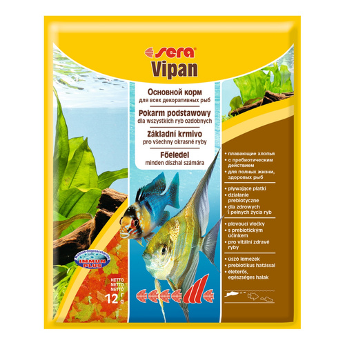 Sera Vipan Nature - saszetka 12g płatki - pokarm podstawowy
