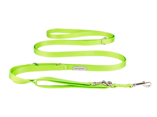 amiplay Smycz regulowana Samba 8in1 M Zielony