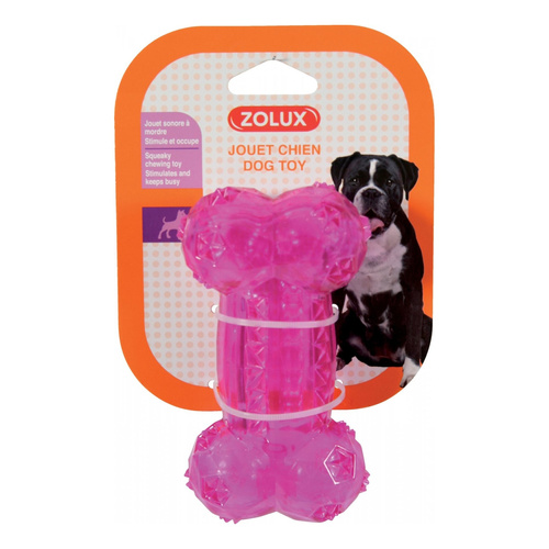 ZOLUX Zabawka dla psa kość TPR POP 12 cm kol. różowy