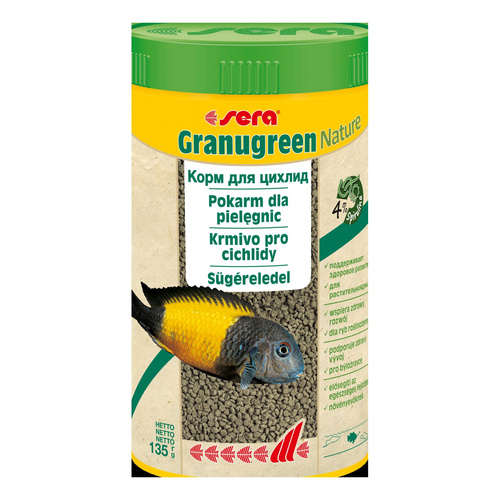 Sera Granugreen Nature 250 ml granulat - pokarm dla pielęgnic