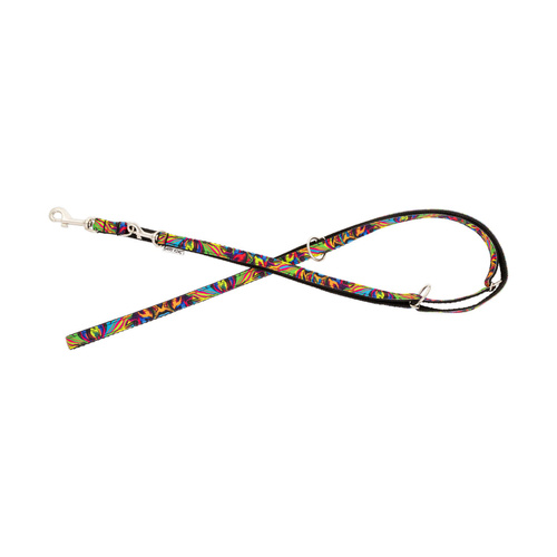 Barry King Smycz dla psa, wzór picasso, regulowana, taśma polipropylenowa, 25mm/220cm czarna