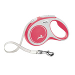 FLEXI Smycz automatyczna New Comfort S taśma 5m/ 15kg czerwony