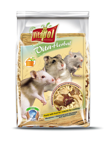 Vitapol VITA HERBAL - MAKARON Z OWOCAMI DO GOTOWANIA DLA GRYZONI I KRÓLIKA 130g