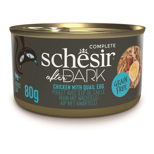 Schesir After Dark karma mokra dla kota kurczak w bulionie z jajkami przepiórczymi 80 g